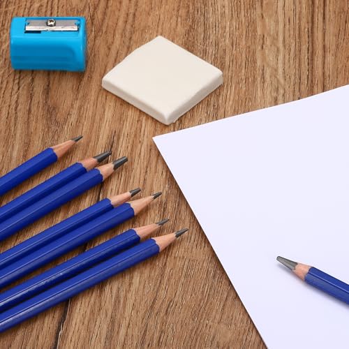 PATIKIL 4B Drawing Pencils, 6PCS Sketch Pencils for Drawing, Art, Painting, Classroom, Office, Home; Black, 4B Hardness, Broad Point, Ergonomic Grip, Wood, Graphite Material - size: 1 Count (Pack of 1), style: 4B
