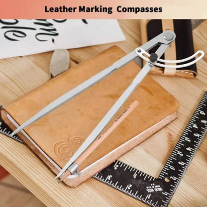 16 inch Compass for Geometry, Compass for Woodworking, Precision Woodworking Compass with Wing Divider and Pencil Holder, Large Compass for Geometry, Woodworking Compass, Drafting, Drawing Compass - size: 16in