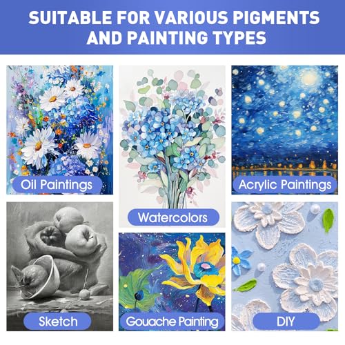 FUMILE 12x16 Canvas for Painting Stretched, 12 Pack Canvases for Painting-5/8 in Profile Primed White Blank Painting Canvas Value Pack for Oil & Acrylic Paint - size: 12x16IN