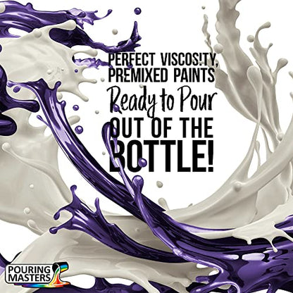 Pouring Masters Royal Purple Ready to Pour Acrylic Pouring Paint - Premium 32-Ounce Pre-Mixed Fluid Acrylic Paint - Fluid Art Supplies for Canvas, Wood, Paper, Tile & Rocks