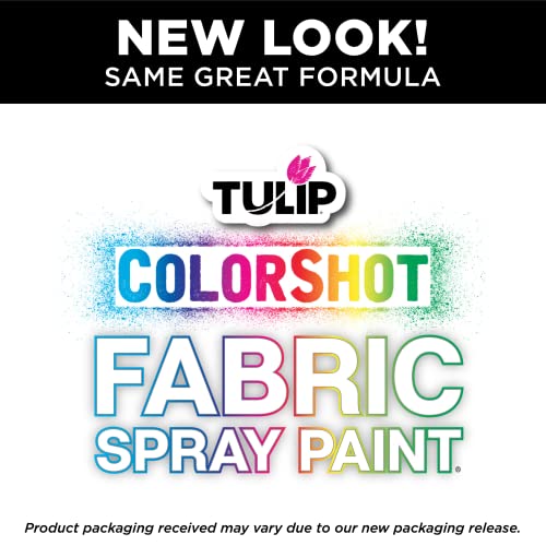 TULIP ColorShot Fabric Spray Paint for Upholstery, Permanent Spray-On Fabric Paint for Furniture, 8 oz, Charcoal Grey - color: Charcoal Grey