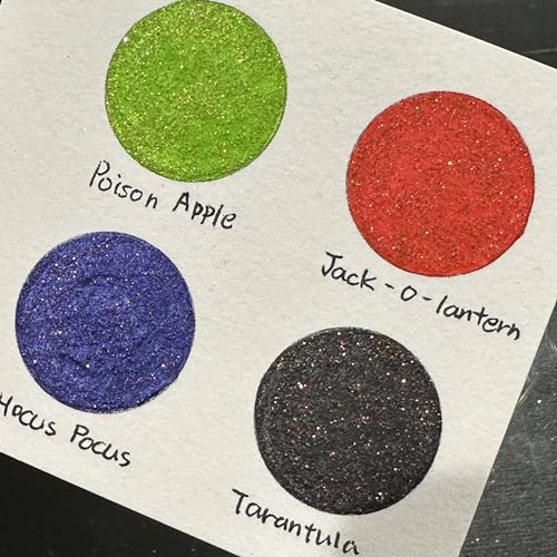 IUILE Handmade Watercolor Paints - Halloween 2023 Half Pan Set (4 colors) - color: Halloween 2023