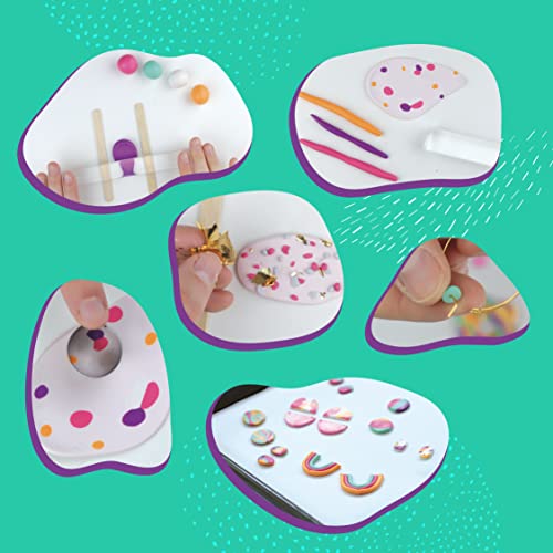 Neon Polymer Clay Earring Making Kit, Make 12 Earrings, Jewelry Making Supplies for Adults - Arts and Crafts for Women