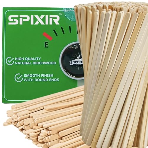 Wooden Coffee Stirrers, 500 Disposable Coffee Stir Sticks, 7-inch Wooden Stir Sticks for Coffee & Cocktails, Swizzle Sticks for Coffee, Round-End Coffee Sticks, Coffee Bar Accessories - style: 7 Inches - Pack of 500