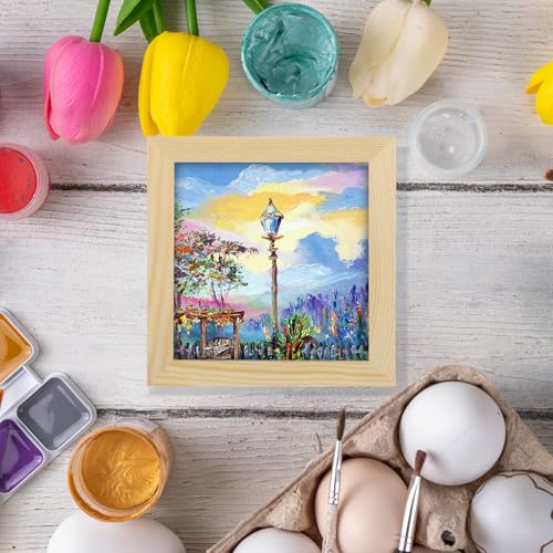 MECCANIXITY 2 Pack Wood Canvas Boards, 12x16 Inch Art Canvases Square Unfinished Wood Panel for Painting, Crafts, DIY Projects, Pouring Art - size: 12x16 Inch