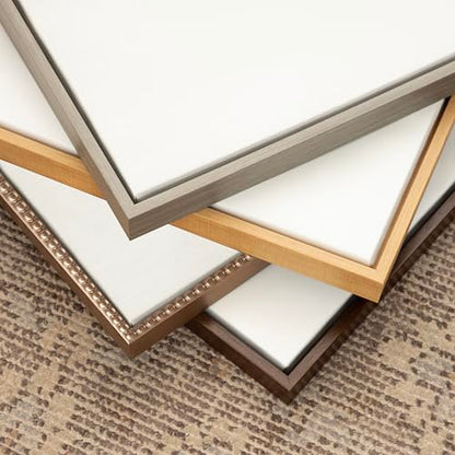 Kate and Laurel Sylvie Blank Framed Canvas Wall Art; 14x26.5 Natural; Modern Empty Canvas for Paint-Your-Own Art; Ready to Paint Premium Canvas Already Framed - color: Natural