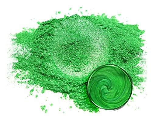 Eye Candy Pigments Premium Green Mica Powder - Imperial Jade (50gr) - for Epoxy, Resin, Soap, Paint, Woodworking, Acrylic Pouring, Bath Bombs, Fishing Lures - DIY Arts and Crafts Additive - color: Imperial Jade