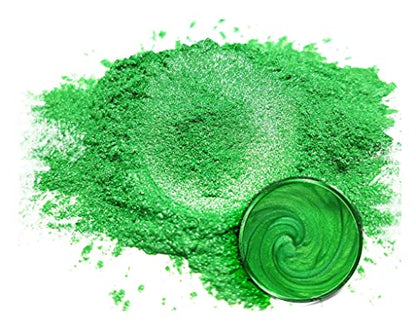 Eye Candy Pigments Premium Green Mica Powder - Imperial Jade (50gr) - for Epoxy, Resin, Soap, Paint, Woodworking, Acrylic Pouring, Bath Bombs, Fishing Lures - DIY Arts and Crafts Additive - color: Imperial Jade