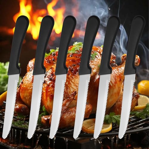 36 PCS Steak Knife Set - Stainless Steel Steak Knifes 8.7 Inch with Dishwasher Safe Steak Knoves,Metal Steak Knife,Dinner Knife Silverware for Home,Kitchen or Restaurant - size: 36PCS Steak Knife