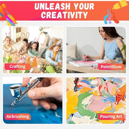 FIXSMITH Stretched Canvas for Painting- 8x10 Inch,Bulk Pack of 8,Primed,100% Cotton,5/8 Inch Profile of Super Value Pack for Acrylics,Oils & Other Painting Media - size: 8"x10"
