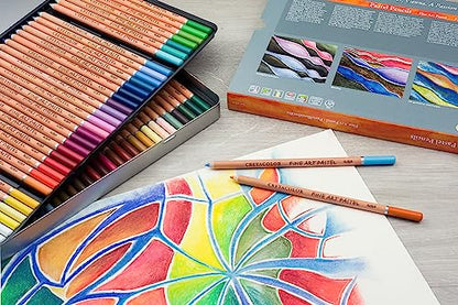 Cretacolor Fine Art Pastel Pencil Set, Set of 72, Multi