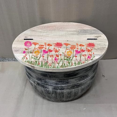 DLY LIFESTYLE Large Wildflower Stencil for Painting (15x12 Inches) - Stencils for Crafts Reusable for Canvas, Fences, Fabric, Furniture - DIY Wall Stencils for Painting Large Pattern - style: Wildflower 12x15 Inch