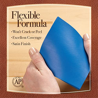 Leather Studio Leather Paint Set of 6 2 fl oz Acrylic Leather Paint for Shoes and Other DIY Arts & Crafts Surfaces, 13510