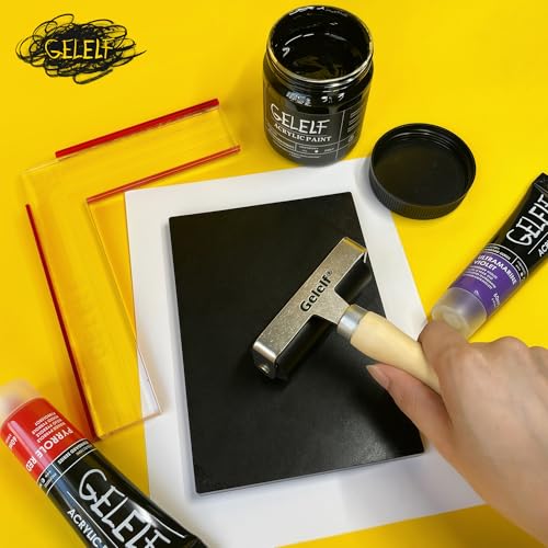 Paper Positioning Tool - Gel Plate Printing Placement Tool Paper Alignment Layering for Gel Printing Printmaking Card Making Supplies, L Square Ruler (Red, Small: 15 x 20 cm(6 x 8 in)) - size: Small: 6 x 8 in