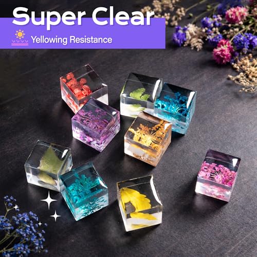 HeyClear 300g UV Resin kit Super Clear, Hard, Low Odor, Premixed UV Epoxy Resin Glue Fast Curing for Beginners Jewelry Making, DIY Crafts, Coating and Resina Art - size: 300g