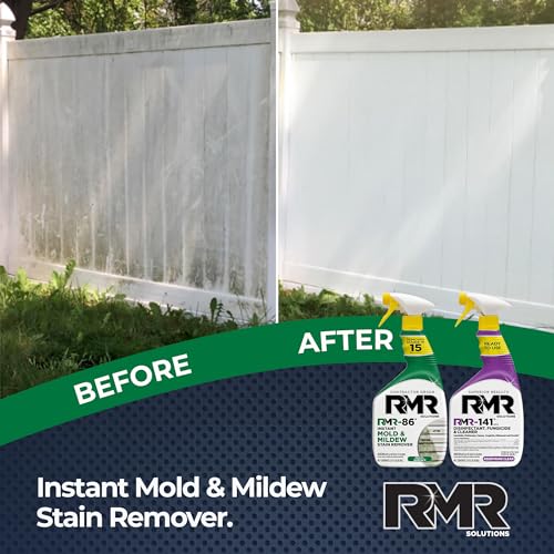 RMR Brands DIY Mold & Stain Remover Bundle, Complete Mold Killer & Mildew Prevention Kit, Disinfectant Spray, Includes 2-32 fluid ounce Bottles - size: 32 Fl Oz (Pack of 2)
