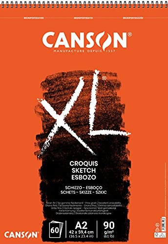 Canson XL Sketch Pad 60 Sheets A2 (42 x 59.4 cm 90 g Ivory - size: A2 - 42 x 59,4 cm