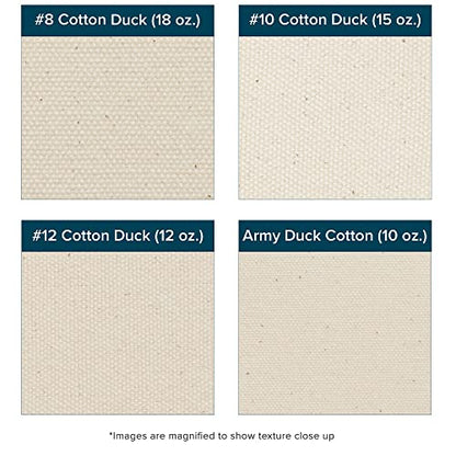 Creative Mark Unprimed Cotton Duck Deluxe Canvas - #12 12oz Folded Canvas - 54" x 6 Yards - Bulk Un-Stretched Duck Canvas Fabric for Artists - color: 12oz, size: 54" x 6 Yards