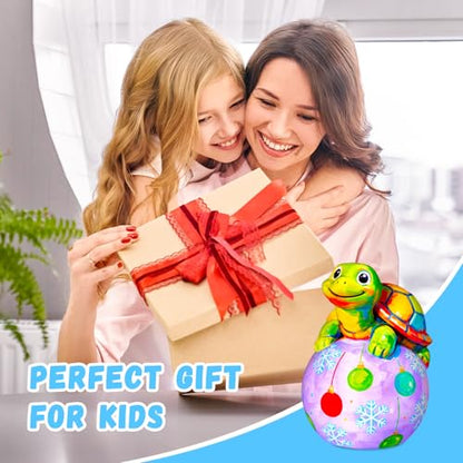 Paint Your Own Turtle Lamp Kit, Arts and Crafts for Kids Ages 8-12, DIY Turtle Toys Tap Night Light, Arts and Crafts for Kids 4-6, Paint Kit Birthday Gifts for Girls Boys Ages 3 4 5 6 7 8 9 10 11 12+ - color: Turtle