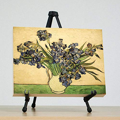 SD Studio Designs E-Z Tabletop Easel – Portable Folding Metal Art Easel for Painting, Drawing, Canvas & Display – Lightweight Steel, Black - size: 12" W x 11" D x 14" H, style: Tabletop