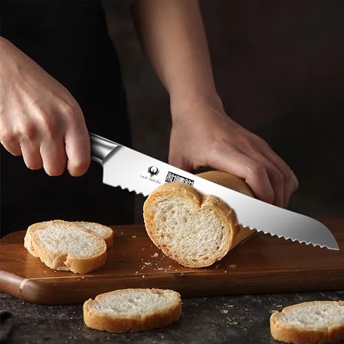 HOSHANHO 5-Piece Japanese Style Kitchen Knife Set,Professional Ultra Sharp High-Carbon Stainless Steel Chefs Knives with Ergonomic Wood Handle,Elegant Box Packaging - size: 5 Pieces Knife Set