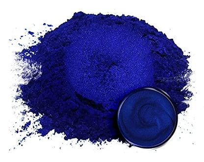 Eye Candy Pigments Premium Blue Mica Powder - Nokon Blue (50gr) - for Epoxy, Resin, Soap, Paint, Woodworking, Acrylic Pouring, Bath Bombs, Fishing Lures - DIY Arts and Crafts Additive - color: Nokon Blue