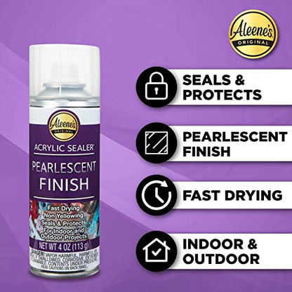 Aleene's Acrylic Spray Sealer Finish Varitey Pack 4 oz. 3 Pack - Gloss, Matte, Pearlescent