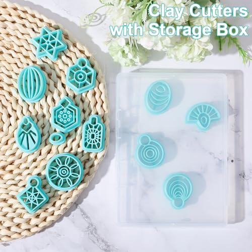 ORIGACH 13 Pcs Geometric Clay Cutters Set - Boho Polymer Clay Cutters for Earring Making & Jewelry Making - style: Geometric
