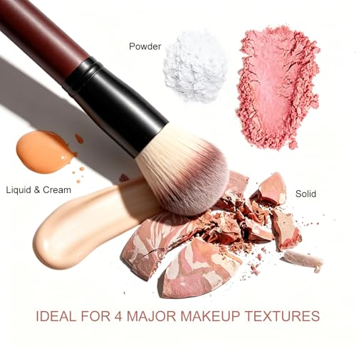 Makeup Brushes Premium Synthetic Foundation Powder Concealer Blending Blush Contour Eyeshadow Eyeliner 26Pcs Makeup Brush Set Red for Women Girl with 2 PU Leather Bags