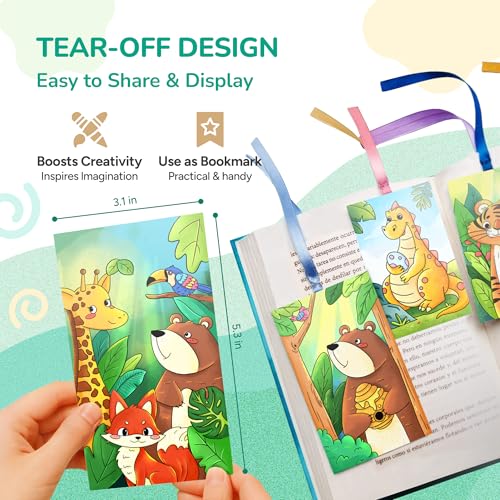 JoyCat 2 Pack Pocket Paint with Water Coloring Books for Kids, Art & Craft Activity Toy Set, Creative Travel & Home Painting Kit, Gifts for Girls & Boys Ages 3-8 (Animals & Dinosaurs) - style: 2 Pack - Animals & Dinosaurs