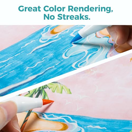 Ohuhu Markers + Bleedproof Marker Pad 5.5"x8.5"