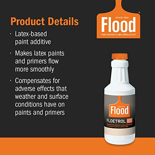 Flood Floetrol 1 qt. Clear Latex Paint Additive - size: 32 Fl Oz (Pack of 1), style: Latex/Acrylic Paint Additive