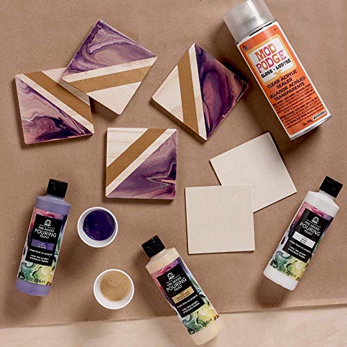 FolkArt Pre-Mixed Acrylic Pouring Paint, 8 oz, Purple - color: Purple