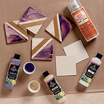 FolkArt Pre-Mixed Acrylic Pouring Paint, 8 oz, Purple - color: Purple
