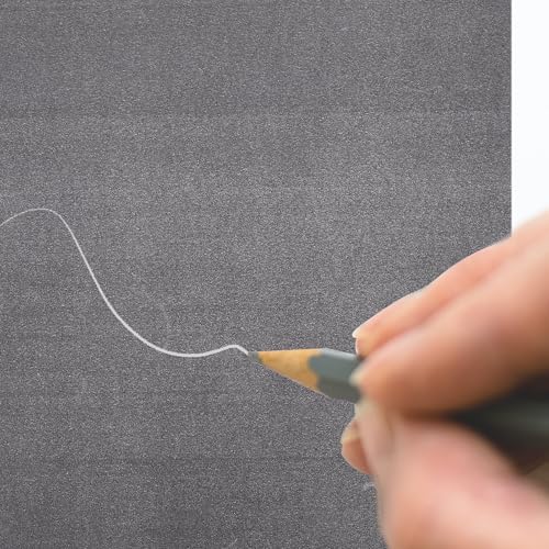 NIYANGLE Graphite Transfer Carbon Paper 25 Sheets 23x33cm Black Single-Sided Tracing Copy Sheets for Artists and DIY Crafts