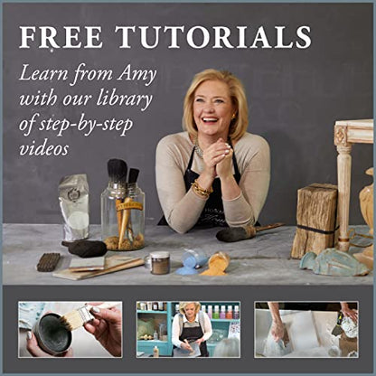 AMY HOWARD AT HOME - Glazed Over - Finishing Glaze For Faux Painting - Water-Based Clear Glazing Paint Medium for Custom Finishes On Wood, Metal, Fabric, Canvas, Walls and More - 32 OZ