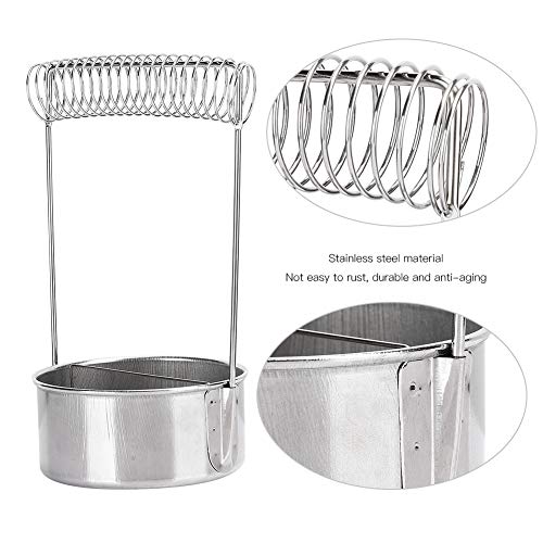 Pssopp Paint Brush Washer Stainless Steel Paint Brush Cleaner Paint Brush Bucket with Wash Filter Screen Holder Spring Paint Brush