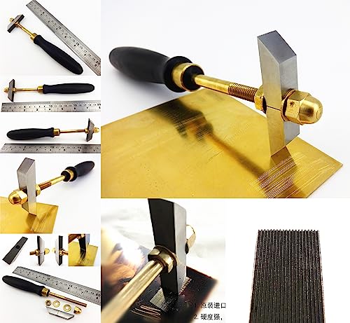 1pc 20 Lines Print Printmaking Copperplate Carving Etch Mezzotint Pull Rows Line Cutter Chisel Tool
