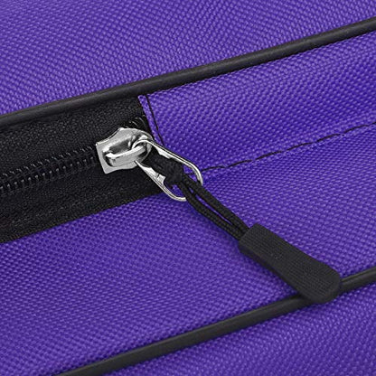 haozaikeji A3 Artist Portfolio Carry Case Bag Portable Waterproof Canvas Shoulder Bag Painting Pad Backpack for Sketching Painting Art Supplies with Shoulder Straps & Carry Handle - color: Purple