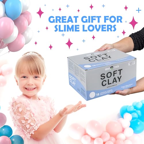 Original Stationery Soft Clay Modeling Compound - 4 lb (1.8 kg), White - Air Dry Cloud Dough & Butter Slime Clay for DIY Slime Kit, Arts & Crafts, Ages 7+ Kids Crafts - size: X-Large - 1800g
