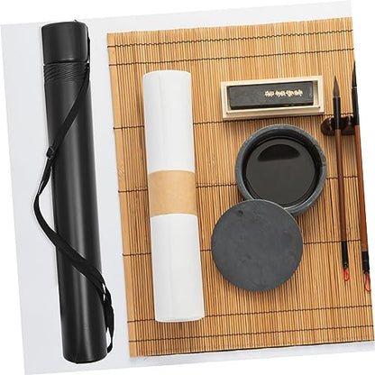 Telescoping Poster Tube Portable Storage for Art Drawings and and Water-resistant Design for Outdoor Transport and Artwork Protection Style