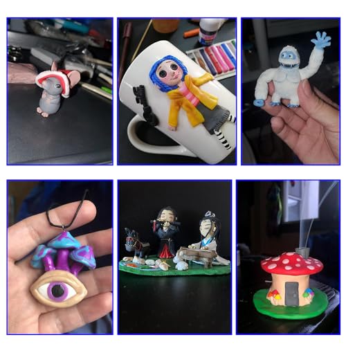 CiaraQ Polymer Clay Kit, Mini Modeling Clay Set for Kids/Beginners/Artist, 32 Colors - color: 32 Colors