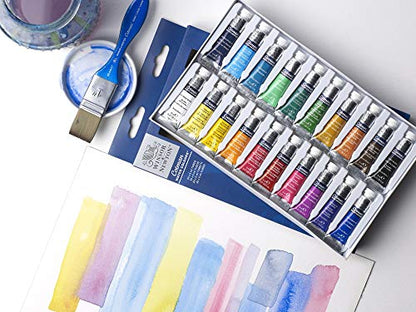 Winsor & Newton Cotman Watercolor Paint Set, 20 Colors, 5ml (0.17-oz) Tubes - style: 20 Tube Set 5ml