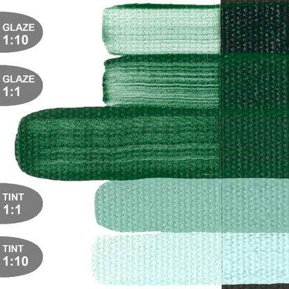 OPEN Slow-Drying Acrylics by GOLDEN, Cobalt Green, 2 fl oz. tube, Professional Acrylic Paint, Semi-Opaque - color: Cobalt Green, size: 2 Fl Oz (Pack of 1)