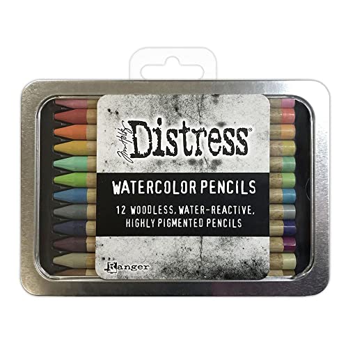 Ranger Tim Holtz Distress Watercolour Pencils Set 2-12 pcs