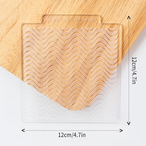 KALAIEN 3 Pack Cookie Embosser Set, Fondant Impression Mats Acrylic Embosser for Fondant Stamps, Texture Sheets for Polymer Clay, Chocolate, Cupcake Topper, Fondant Molds-Style 1 - color: Style 1