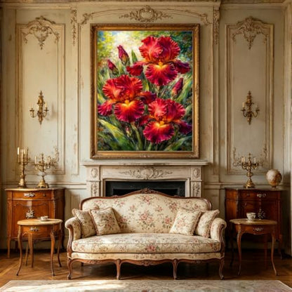 BYGFHLYW 5D Full Round Drill Diamond Painting Kits for Adults, Flower Diamond Art Kit, Diamond Dots Kits Gem Arts DIY Crafts for Home Wall Deco Present, 12x16Inch - color: KM1143-1