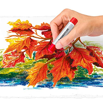 Staedtler Karat Studio Quality Oil Pastels Set of 12 Color-Intensive Colors in Heavy-Duty Cardboard Storage Case (2420C12)