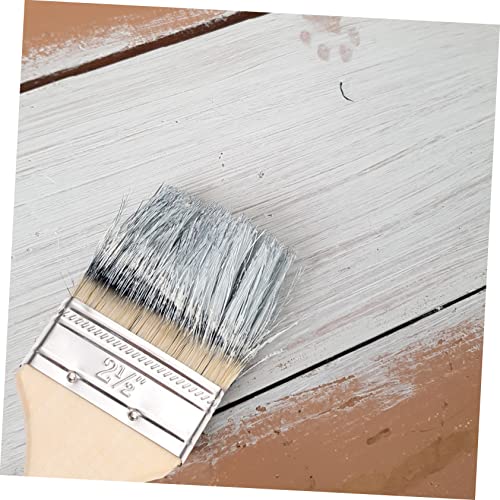 Thickened Brush Set 5pcs Paint Brushes for Wall Stencil Oil Painting Wood Handle Durable Easy to Clean Perfect Art Supplies