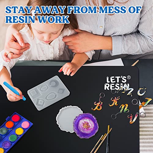 LET'S RESIN Extra Large Silicone Mat for Crafts,36''x24''Nonstick &Nonskid Heat-Resistant Silicone Crafts Mat, Easy Clean&Store Multipurpose Silicone Mat for Resin, DIY Art,Paint, Clay - size: 36''x24''